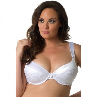 Bras Plus Size Underwire Bra for Women B41891X - White - C312CHZ2ATP