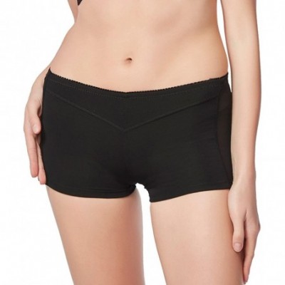 Shapewear Butt Lifter Boy Shorts Tummy Control Panties - Black - C7184EA94ZS