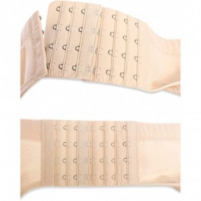 Accessories 6 Packs Bra Extender Soft Comfortable 4 Hook 3 Rows Bra Strap Extension for Women Girl - 30 Pink - CT18KZY5K4G