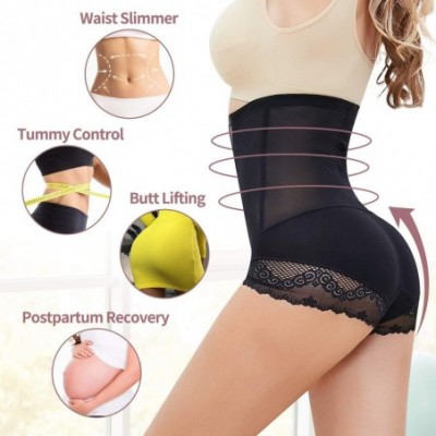 Shapewear Women Lace Shapewear Panties High Waist Tummy Control Panty Body Shaper Briefs Butt Lifter Girdle Underwear - Black...