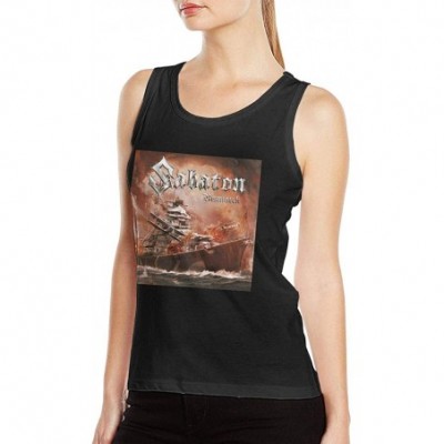 Camisoles & Tanks Sabaton Womens Sexy Tank Funny Vest T-Shirt Black - Black - CR19DUCEC59