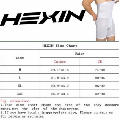 Boxer Briefs Mens High Waist Compression Shapewear Slimming Body Shaper Tummy Control Shorts Briefs Underwear - White01-mesh ...