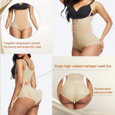 Shapewear Women Sexy Backless Butt Lifter Bodysuit V Neck Thong Tummy Control Shapewear Straps Seamless Slimming Body Shaper ...