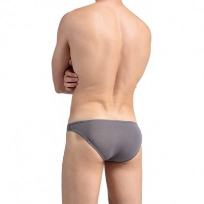 Briefs Men's Sexy Elephant Nasal Panties Modal Triangle Briefs - Char - CA18ZEHD2R6