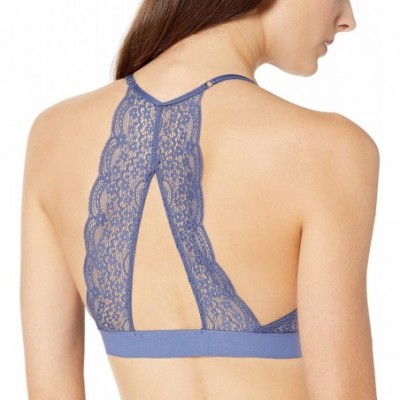 Bras Women's Galloon Lace Back Detail Bralette (for A-C cups) - Blue Indigo - CJ188T7WIRW