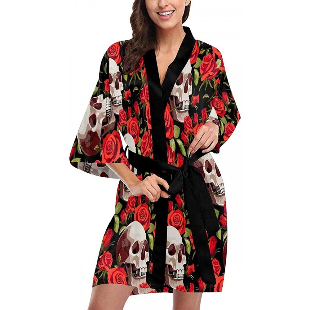 Robes Custom Running Horse Women Kimono Robes Beach Cover Up for Parties Wedding (XS-2XL) - Multi 3 - CT194WZMIO9