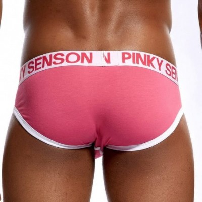 Boxer Briefs Men's Underwear- Thin Boxers Light Men Shorts Briefs Musical Note Type - B-pink - C918KXEOAD2