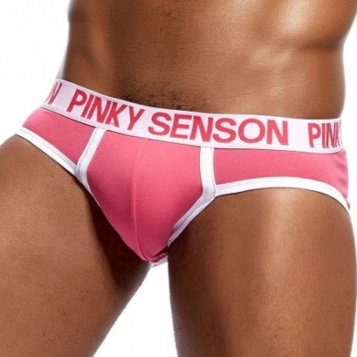 Boxer Briefs Men's Underwear- Thin Boxers Light Men Shorts Briefs Musical Note Type - B-pink - C918KXEOAD2