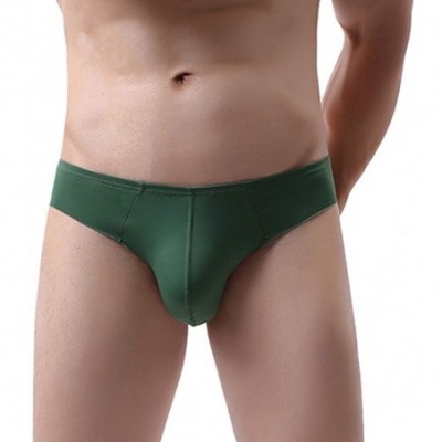 Shapewear Men's Thong Underwear- Men's Butt-Flaunting Thong- Mens Underwear Briefs - Army Green - CJ18Y2K2UES