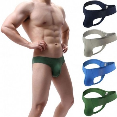 Shapewear Men's Thong Underwear- Men's Butt-Flaunting Thong- Mens Underwear Briefs - Army Green - CJ18Y2K2UES