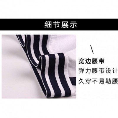 Panties Double-Layer Crotch Cotton Striped Boyshort 3 Pack Boxer Briefs for Tomboy Trans Lesbian - A - CS18ZTD80C4