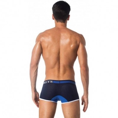 Boxer Briefs Men's Boxer Underwear Cotton Hip Underwear U Pouch - 3sapphire - CQ192SIXEKH