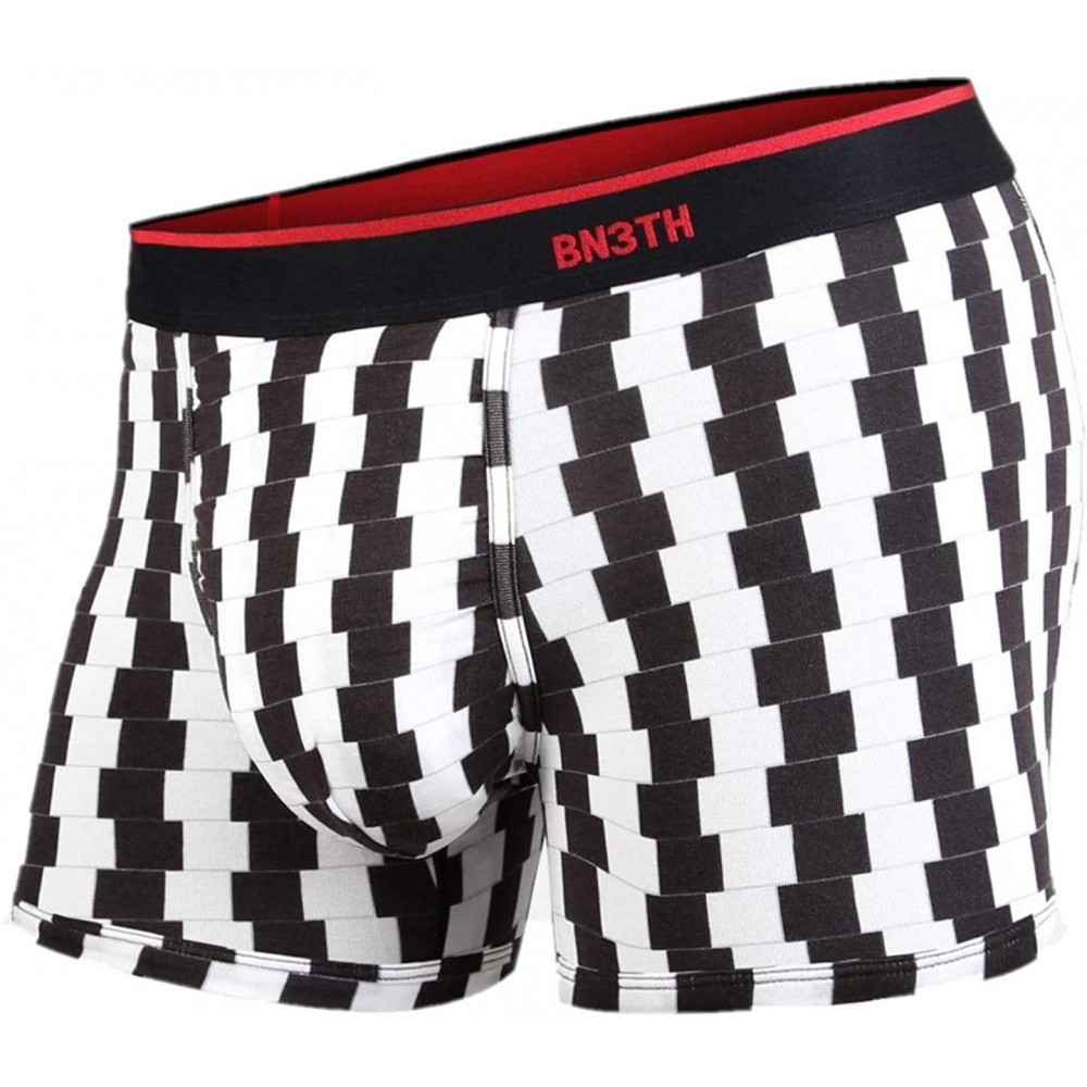 Trunks Men's Print Classic Trunk (Checker- Small) - C718M0WI0OL