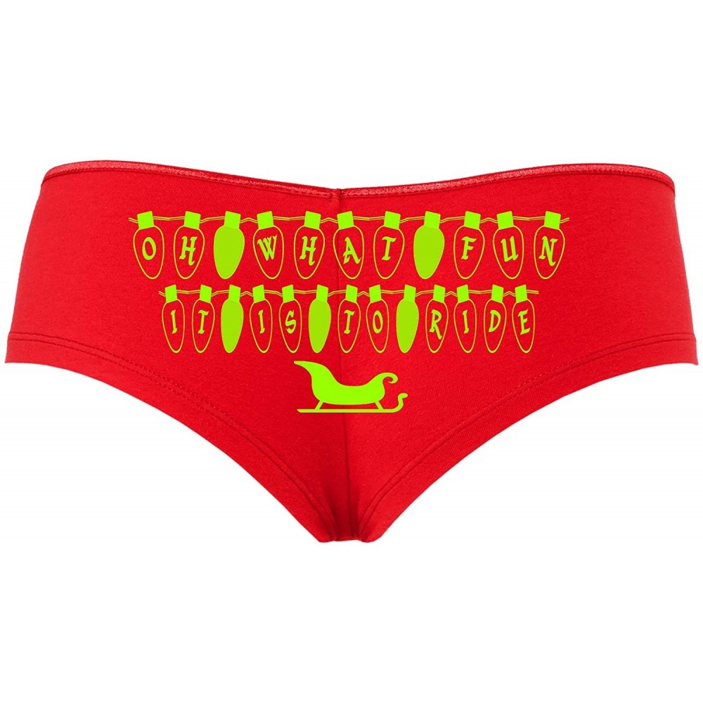 Panties Oh What Fun It is to Ride Me Sexy Cute Panties Hotwife - Lime Green - CU18STG5M92