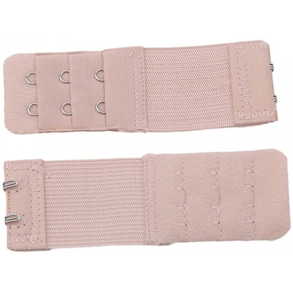 Bras 10pcs Bra Extender 2 Hook Narrow Soft Back Comfortable Band Extenders for Bras (Beige) - C418G6E2QDX