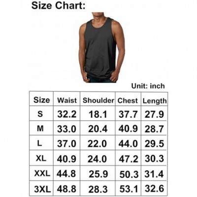 Undershirts Hetalia Men Tank Top Cotton Sleeveless T-Shirts Casual Workout Muscle Athletic Vest Undershirts Black - Black - C...