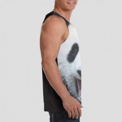 Undershirts Men's Soft Tank Tops Novelty 3D Printed Gym Workout Athletic Undershirt - Cute Animal Giant Panda - C619DS2QOAO