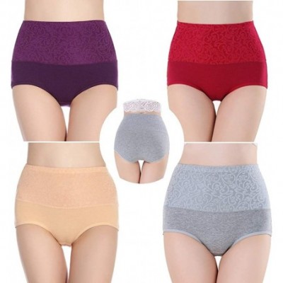 Panties Post Partum Underwear for Women-High Waist Tummy Control Cotton Panties Solid Color Briefs Soft Breathable Panties Mu...