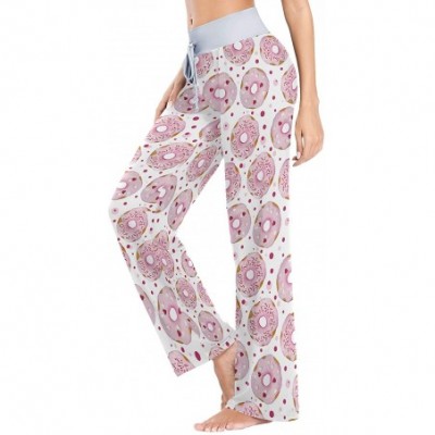 Bottoms Pink Donuts Women's Pajama Pants Lounge Sleep Wear - Multi - C819CZHWCRX