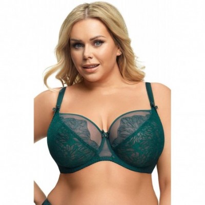 Bras K513 Women's Harmony Green Non-Padded Underwired Full Cup Bra - Green - CN18UZO9CUM