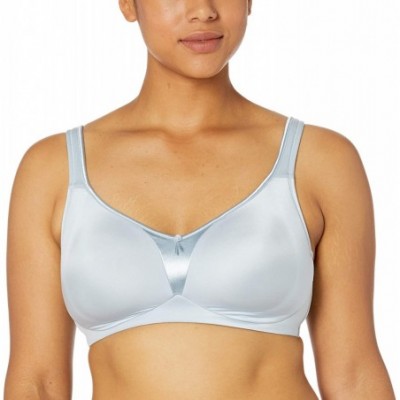 Bras Women's Signature Support Satin Wire-Free 2-ply Bra - Bluefog - C018U9IYYOK