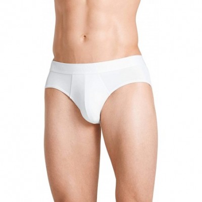 Briefs Men's Underwear Lightweight Travel Microfiber Brief - White - CF198OCKKD9