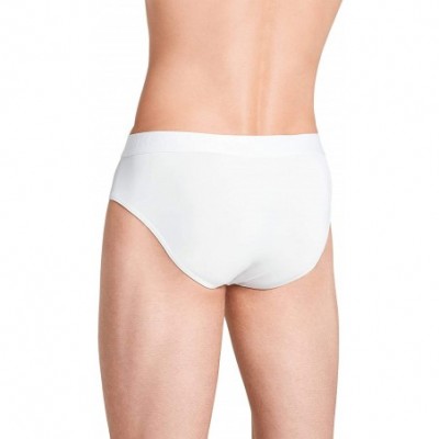 Briefs Men's Underwear Lightweight Travel Microfiber Brief - White - CF198OCKKD9