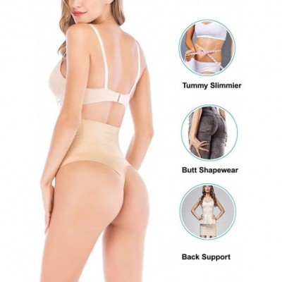 Shapewear Waist Cincher Trainer Panties Body Shaper Underwear Tummy Control Thong Shapewear Girdles Slimmer Seamless - Beige ...