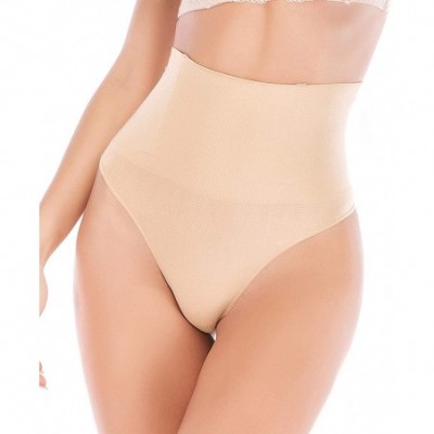 Shapewear Waist Cincher Trainer Panties Body Shaper Underwear Tummy Control Thong Shapewear Girdles Slimmer Seamless - Beige ...