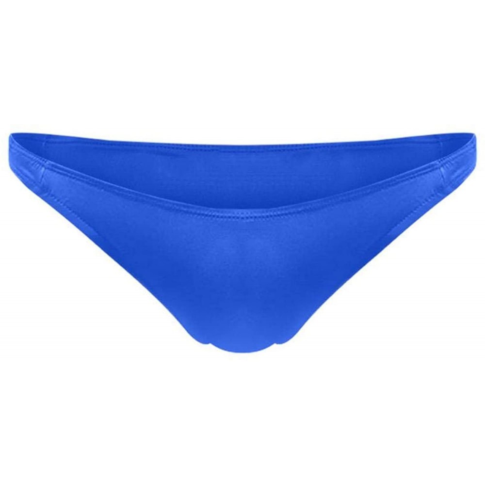 G-Strings & Thongs Nylon Men Underwear Thongs G Strings Solid Spandex Boxers Sexy SeamlG-Strings - Blue - CK198UI8KUS