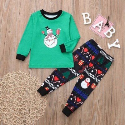 Sleep Sets Christmas Pajamas for Family Long Sleeve Loose Casual Blouse + Pants/Romper Family Clothes for Christmas Pjs Party...