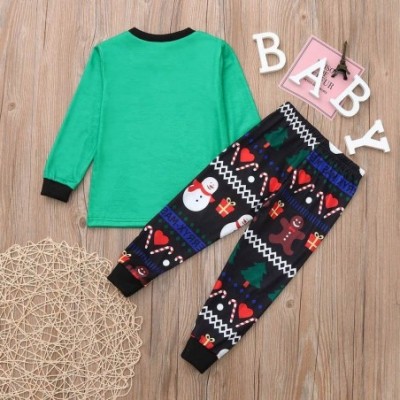 Sleep Sets Christmas Pajamas for Family Long Sleeve Loose Casual Blouse + Pants/Romper Family Clothes for Christmas Pjs Party...