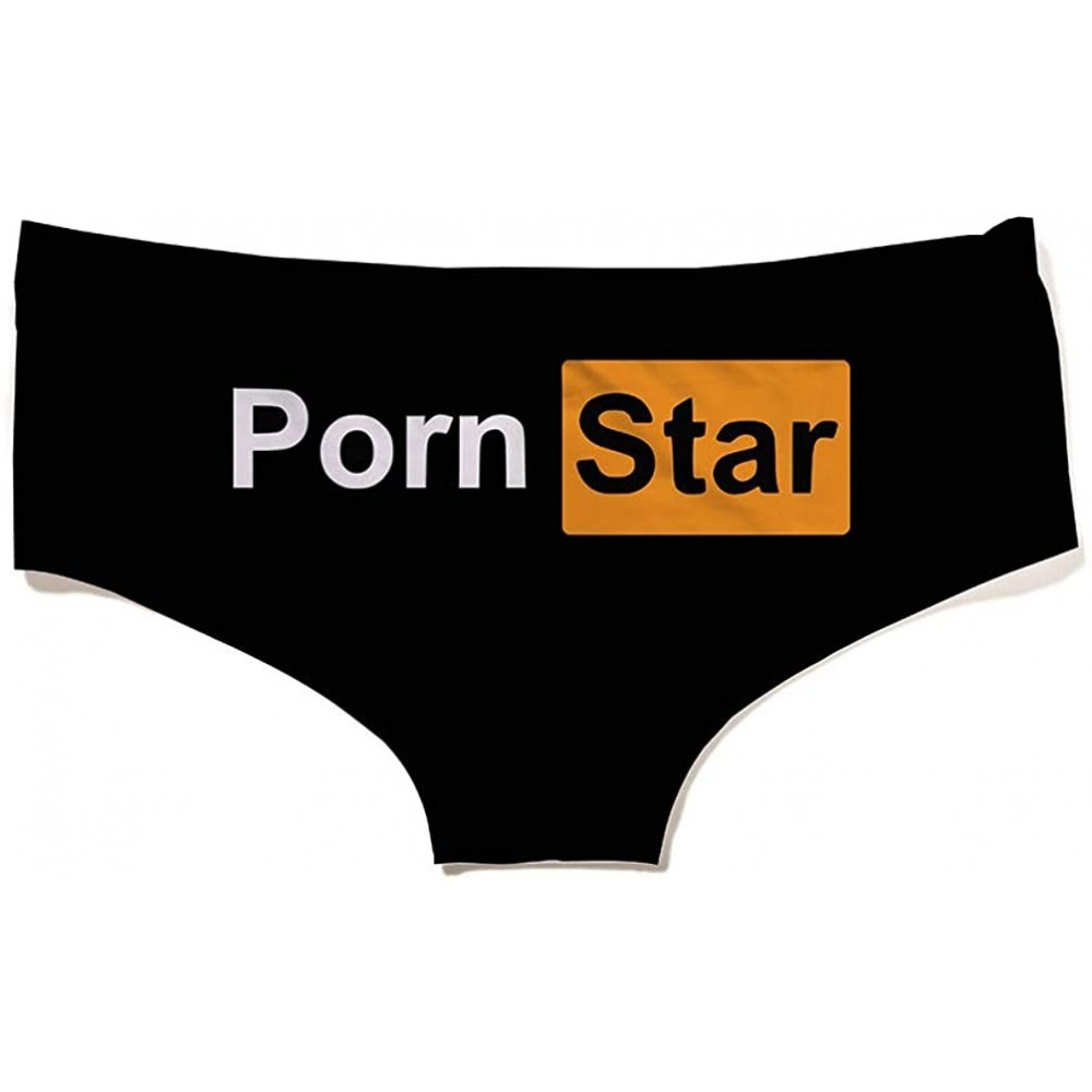 Panties Naughty Boy Shorts Panties for Bad Girls - Sexy Funny Novelty Women's 3D Printed Cheeky Hipster Underwear - Porn Star...