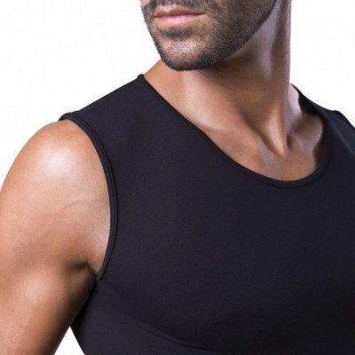 Undershirts Men's Singlet Vest Produced with Technical Sports Yarns for Everyday use- Thermal- Ultralight and Sleeveless - Bl...