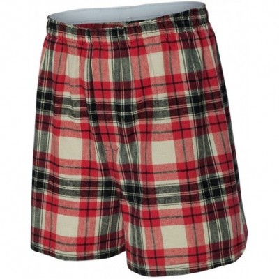 Boxers UNISEX Sizes 100% Cotton Boxers Short - Redwood - C811DNQ6PFT