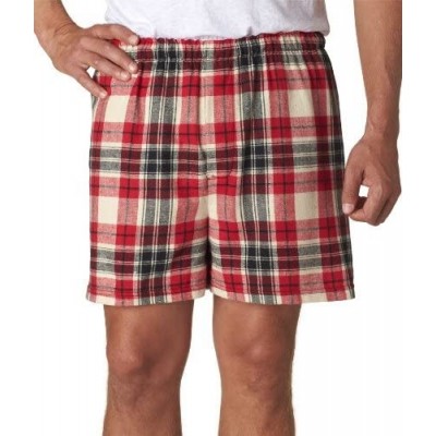 Boxers UNISEX Sizes 100% Cotton Boxers Short - Redwood - C811DNQ6PFT