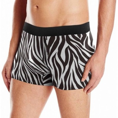 Boxer Briefs Custom Men's Boxer Briefs Animal Zebra Print Trendy Design XL - CN18DDLY2AL