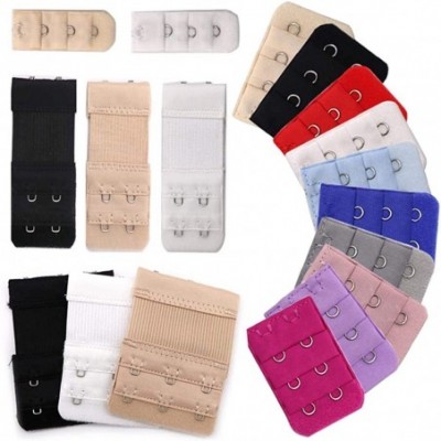 Accessories Elastic Bra Extenders 2 Row 3 Hooks Strap Adjustable Lengthened Clasp for Women Intimates Accessories - 5pcs7 - C...