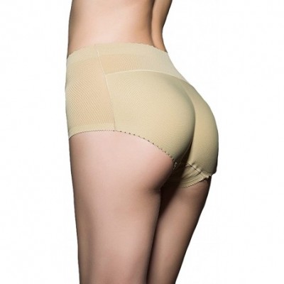 Shapewear Womens Push Up Booster Butt Hip Enhancer Panty Padded Shaper Seamless Underwear - Beige - CL1899LRIO5