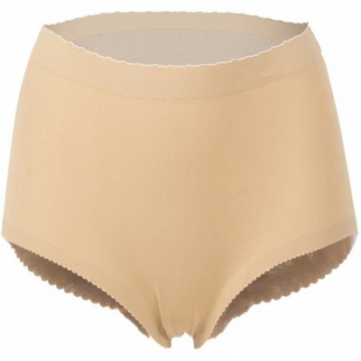 Shapewear Womens Push Up Booster Butt Hip Enhancer Panty Padded Shaper Seamless Underwear - Beige - CL1899LRIO5