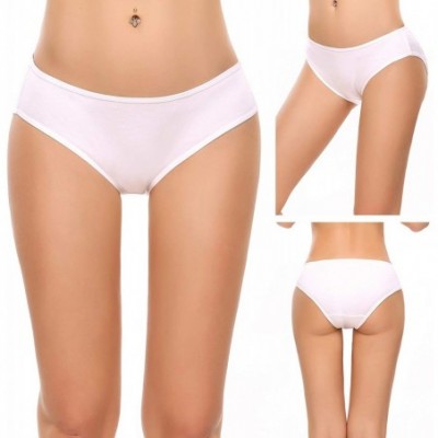 Panties Womens Underwear Cotton Panties Brief 3 in 1 Pack - Solid Color - C4183NN3NNL