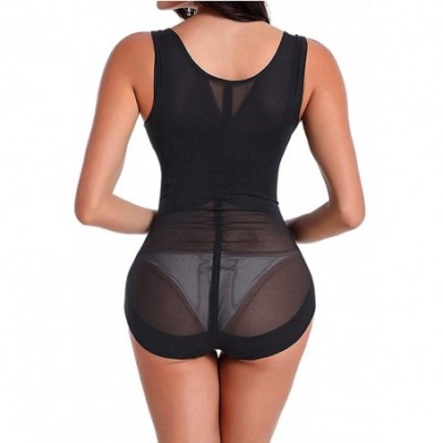 Shapewear Women's Body Shaper Waist Trainer Control Tummy Weight Loss Shapewear Bodysuit - Black - C418GXOUWCX