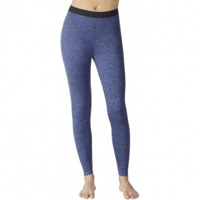 Thermal Underwear ClimateRight Plush Warmth Legging Black Grey Space Dye - Medium Denim Blue - CF19469O0SR