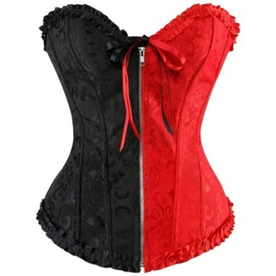 Bustiers & Corsets Corset Ladies' Sexy Bodice Lingerie Comfortable and Soft Tight-Fitting Tight-Fitting Belt a (BlackRed Size...