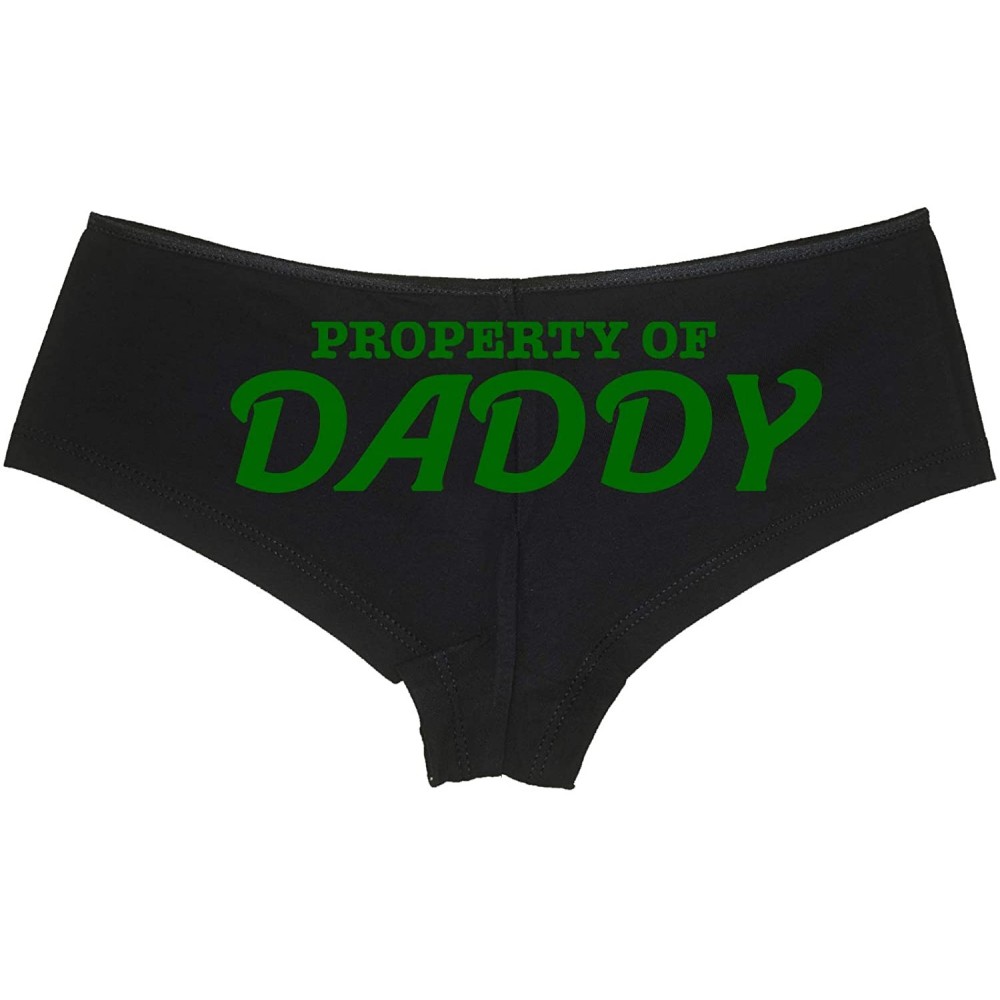 Panties Property of Daddy BDSM DDLG CGL Daddys Princess yes Daddy Sexy - Forest Green - CT18LQT2MHC