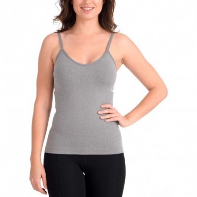 Shapewear Reversible Shaping Camisole- That can be Worn as a V or Crew Neck. - Grey Mix - CA1937HXTWW