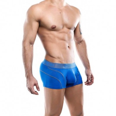 Boxer Briefs Mens Sexy Designer Boxer Trunk Soft Comfort Underwear OTG016 - Royal Blue - CN18CZUQH37