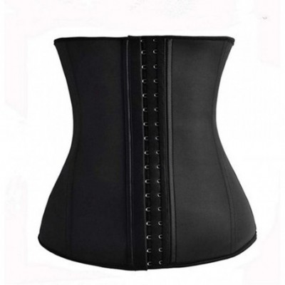 Bustiers & Corsets Women Waist Trainer 3-Breasted Tummy Control Belt Weight Loss Body Shaper - Black - CX19D6HQL2M