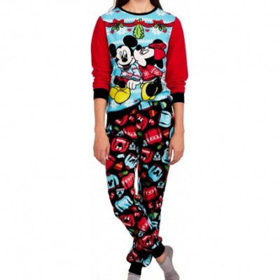 Sets Disney Minnie & Mickey Women's Christmas Holiday Ugly Sweater Pajamas (XL 16-18) - CW12O5KYC5L