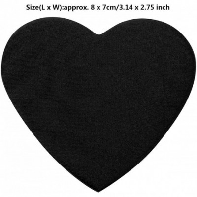 Accessories Sweetheart Shaped Reusable Self-Adhesive Breathable Full Coverage Nipple Covers Pasties - Black - CJ1999COQD3